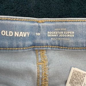 Jeans, color, white gray blue size 10